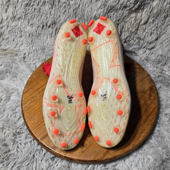 Under Armour Football Cleats Mens 11.5 Spotlight Lux MC 2.0 Red White Lace Ups - Picture 6 of 8